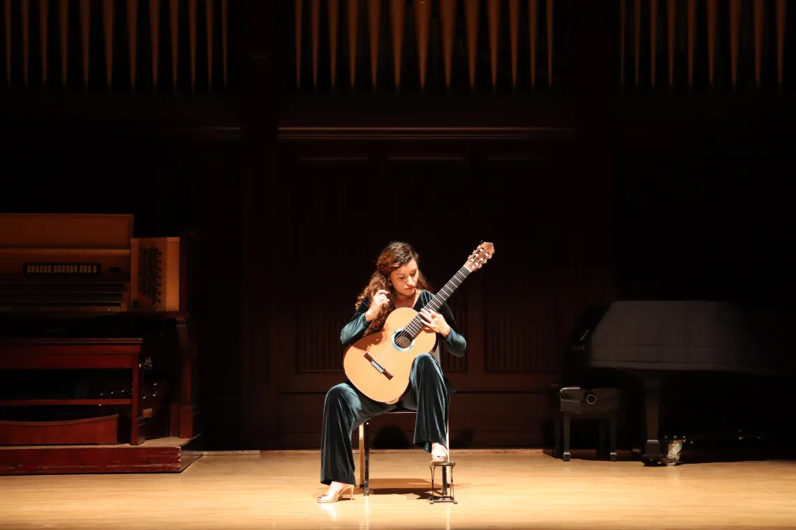 Ana Maria Iordache performs for the Schulman Award Recital